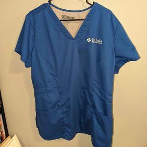 XL Womens Scrubs - Grey's Anatomy brand By Barco - Royal Blue